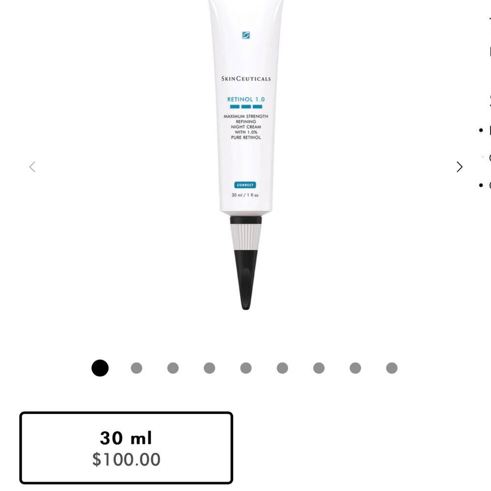 Skinceuticals maximum strength refining night cream 1% retinol